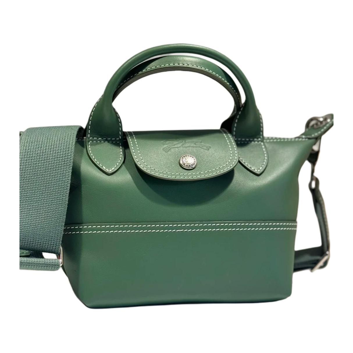 

LONGCHAMP Сумка через плечо Le Pliage Xtra из коровьей кожи мини унисекс зеленый