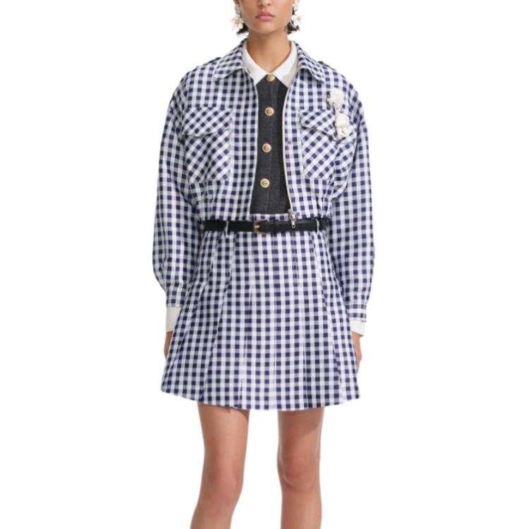 

Self-portrait Женская куртка для автопортрета, Blue Plaid