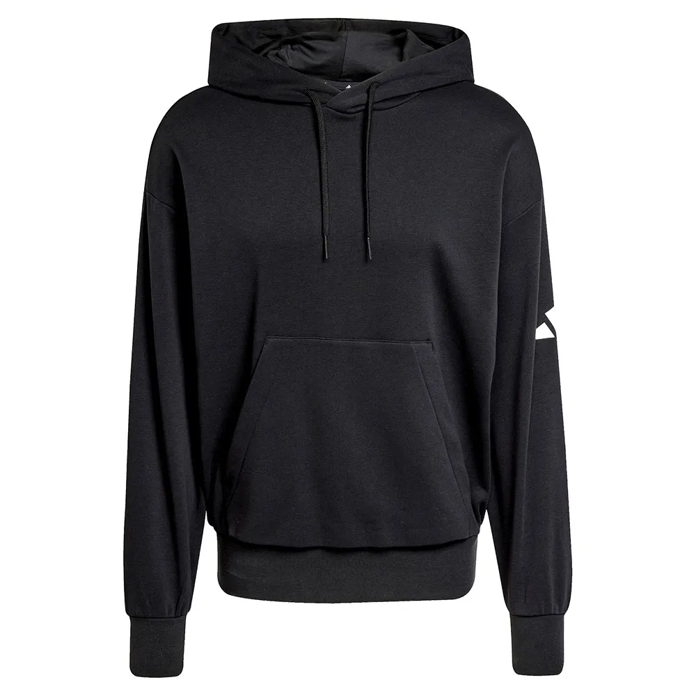 Худи adidas Essentials Loose Fit 3 Bar Logo French Terry, черный — фото 3