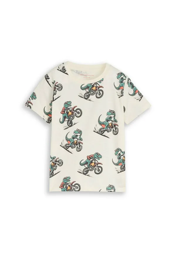 Футболка с принтом по всей поверхности Tom Tailor, Multicolor Dino Bike Design