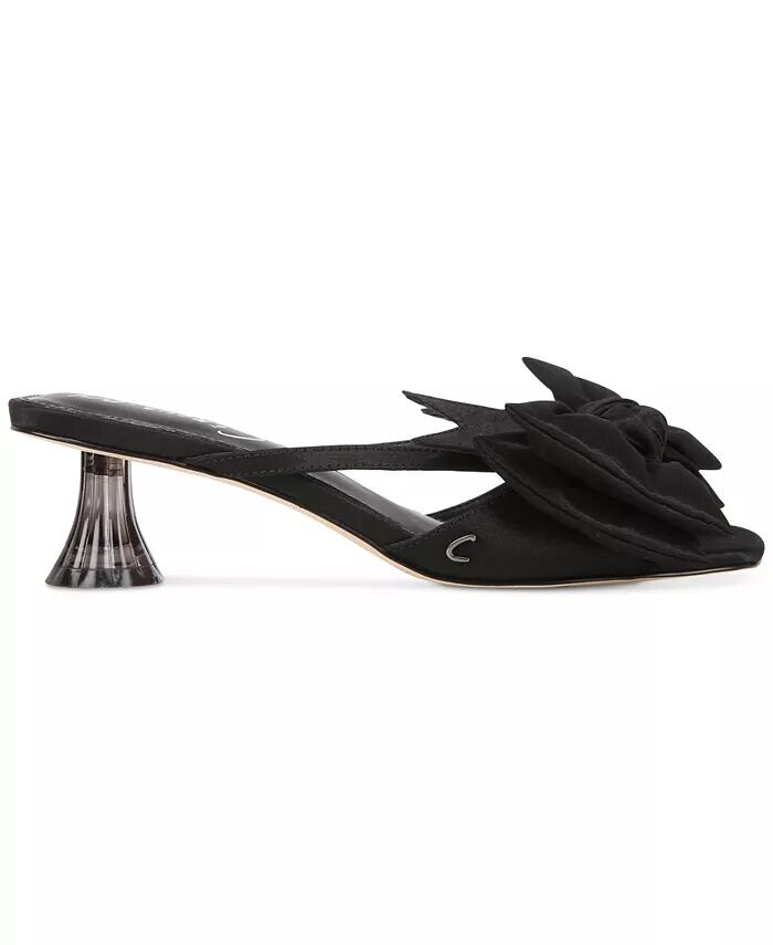 Женские классические босоножки Natalina на каблуке-рюмке с бантом Circus NY by Sam Edelman, черный — фото 2