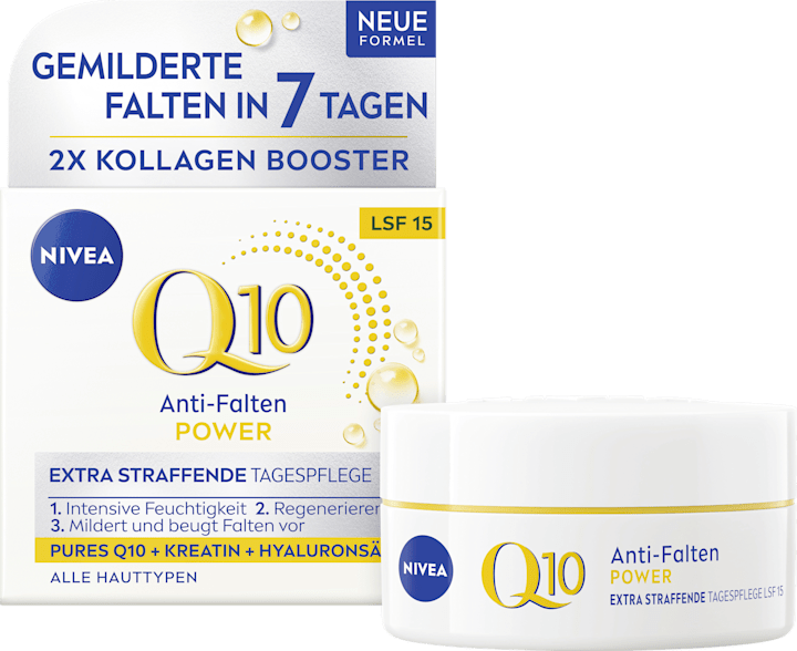 

Дневной крем NIVEA Anti Falten Gesichtscreme Q10 Power LSF 15, 50 ml