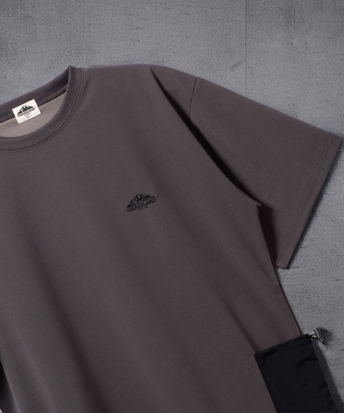 

Футболка с коротким рукавом, атласный нейлон, с карманом BAYBLO