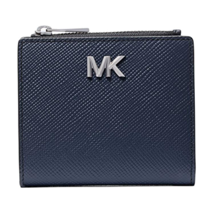 

MICHAEL KORS Кожаный бумажник Хадсон из коровьей кожи мужской морской синий