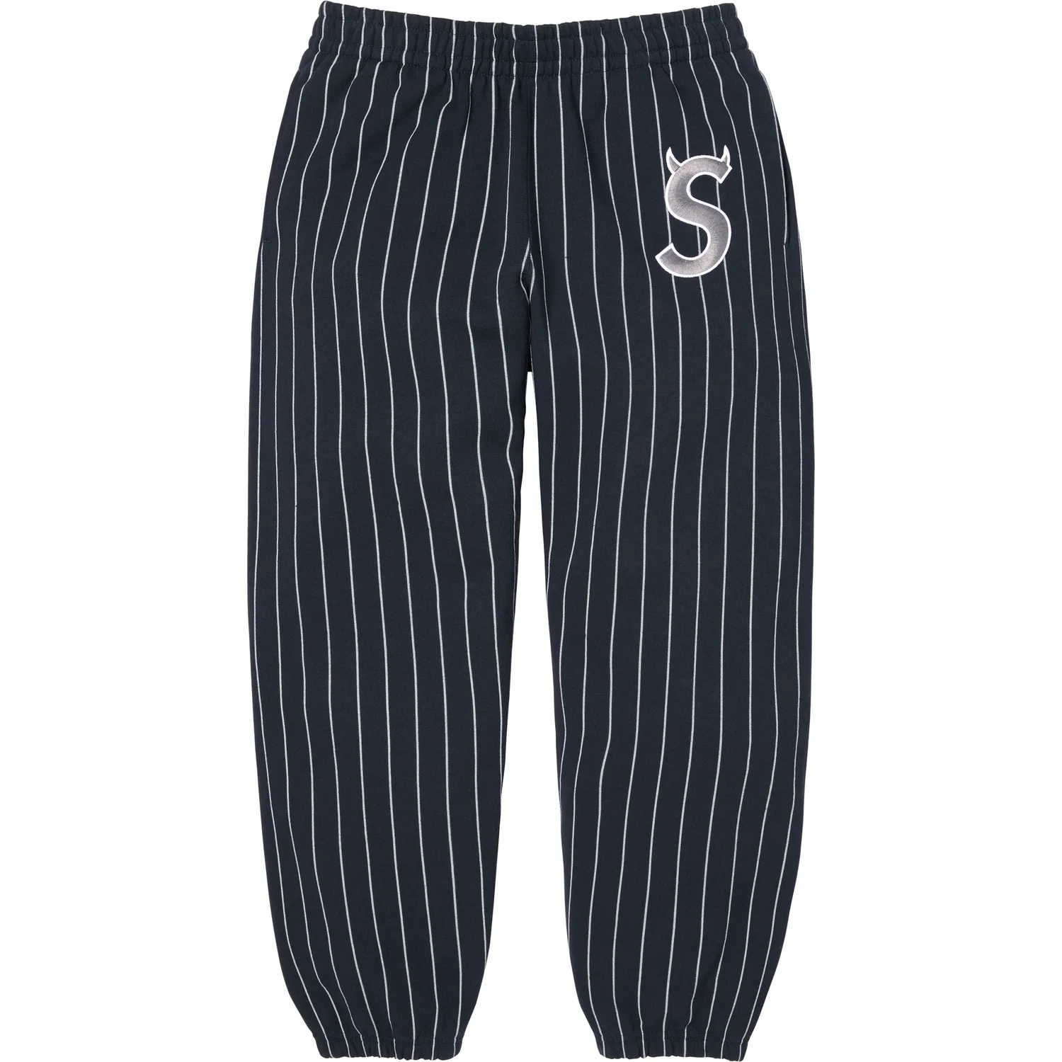 Спортивные штаны SS26 WEEK5 Devil S Logo Knitted Sweatpants Unisex Supreme, Stripes