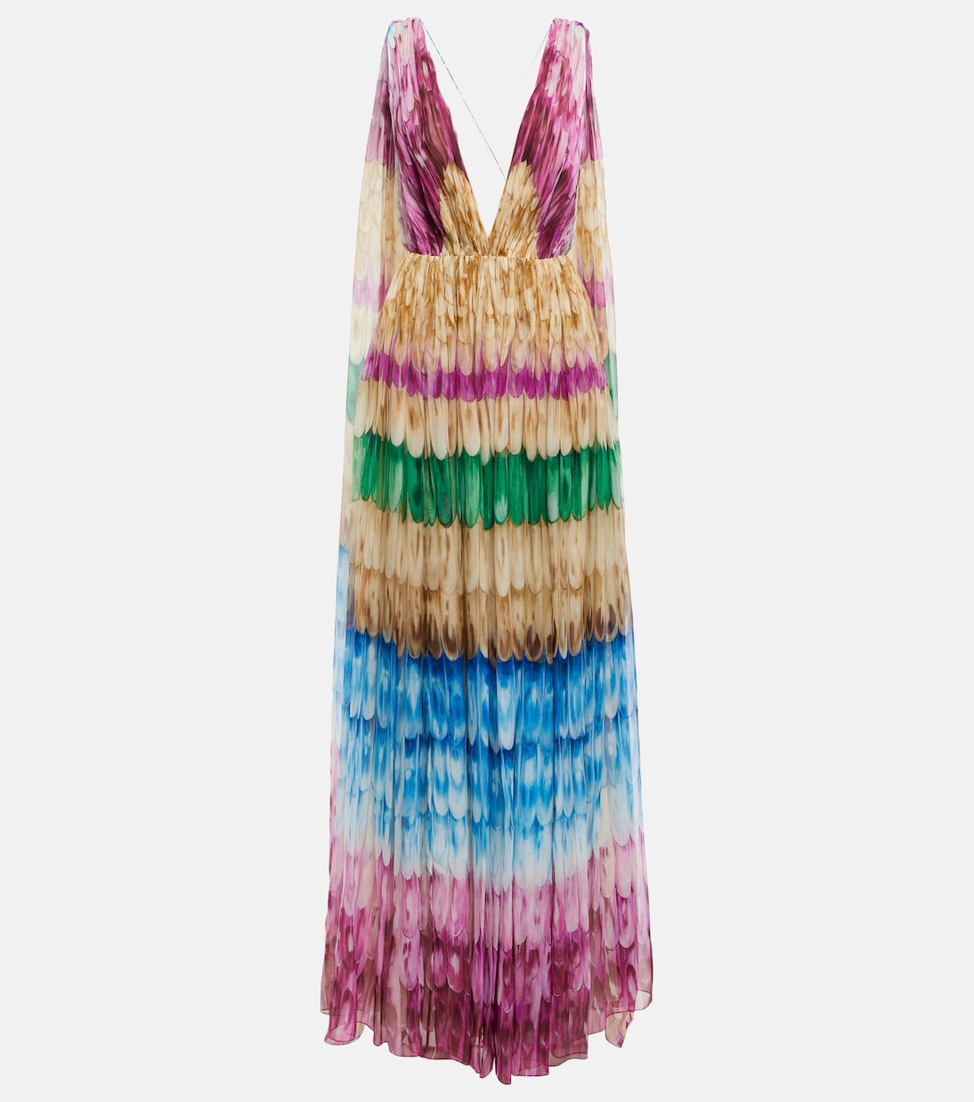 

Шелковое платье с принтом Valentino, Multicolor.