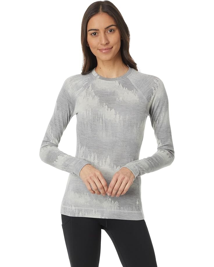 

Базовый слой Smartwool Classic Thermal Merino Base Layer Crew, цвет Light Gray Foggy Pines