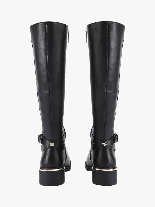 Стильные высокие ботинки до колена KG Kurt Geiger, Black — фото 3
