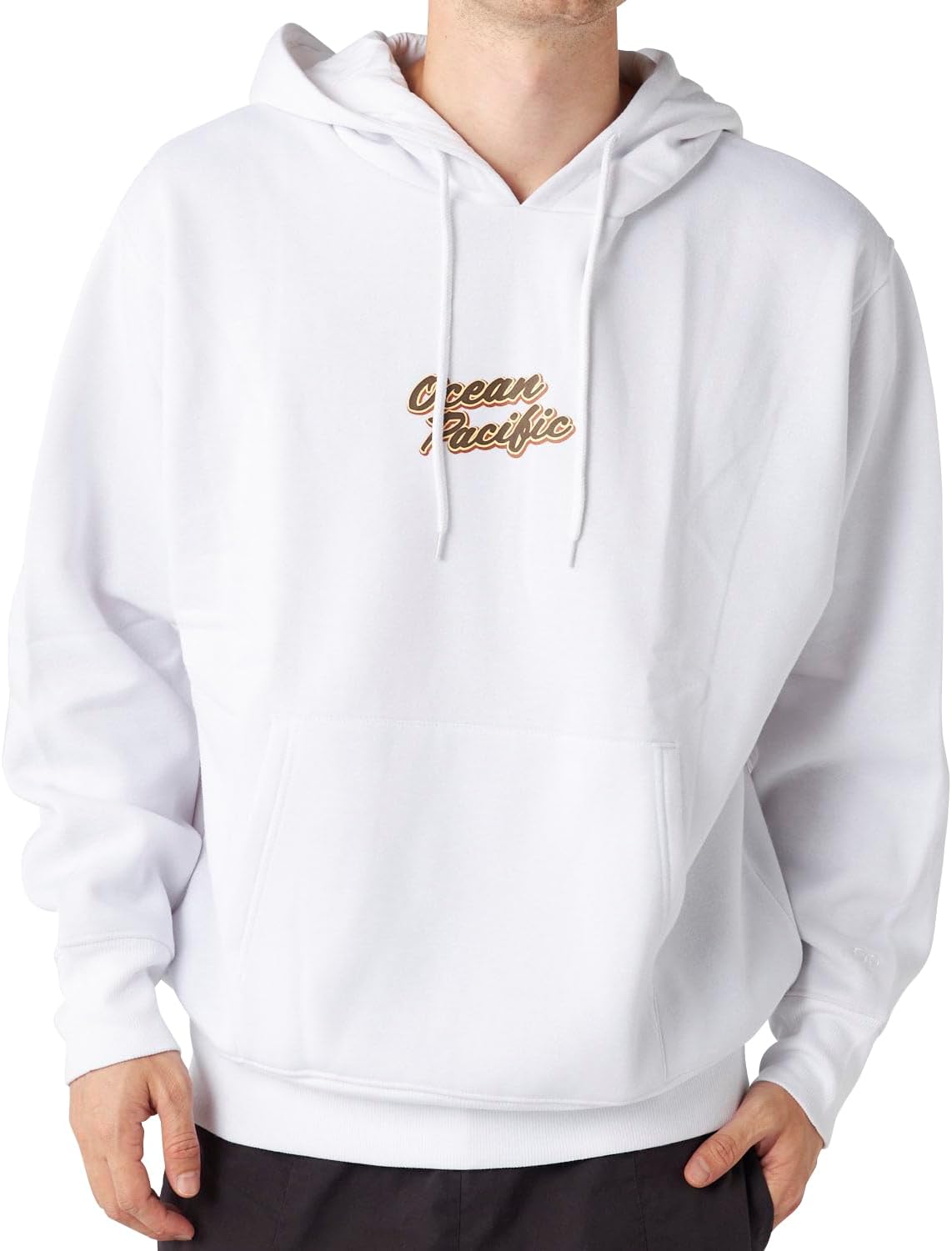 

Мужская толстовка Ocean Pacific 534018, логотип спереди, флисовая подкладка, белый