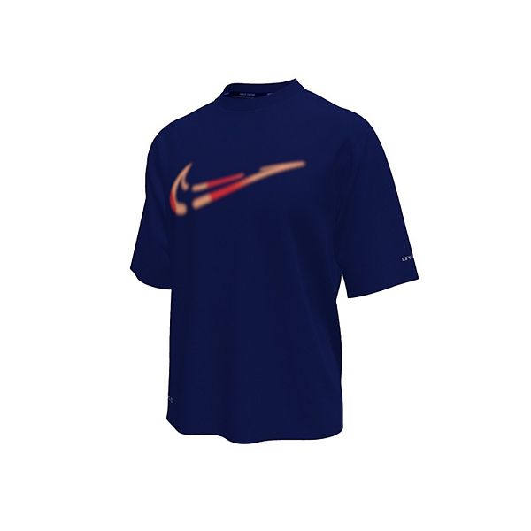 Мальчиковая футболка для плавания с коротким рукавом hydroguard dri-fit uv Nike, Midnight Navy — фото 3