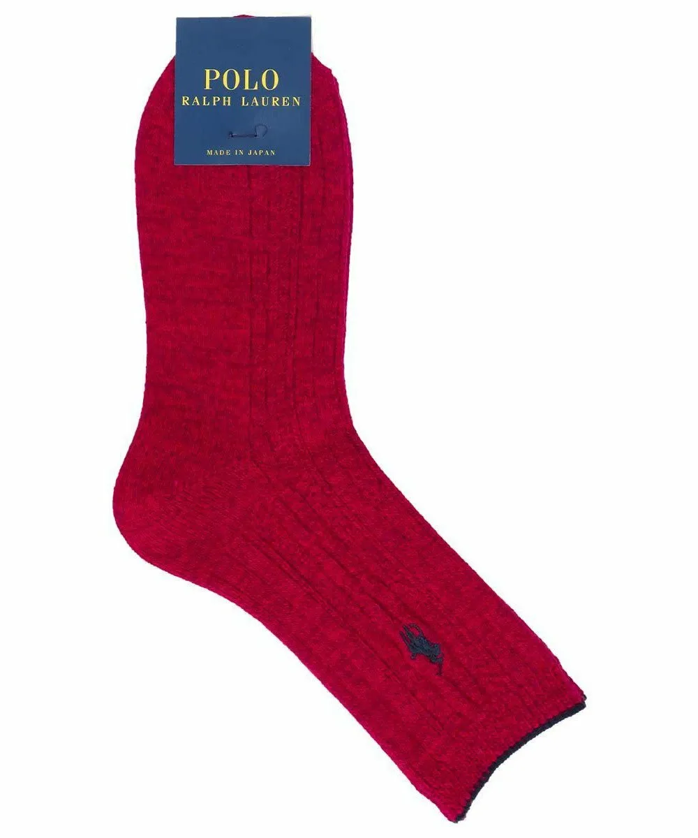 Женские носки One Point Crew Socks Polo Ralph Lauren, 16. Red