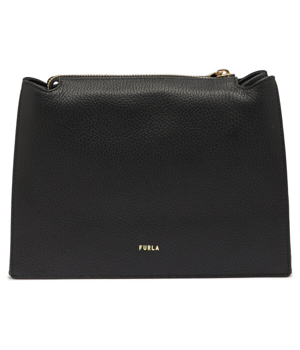 

Кожаная сумка через плечо Furla Cloud Furla, черный