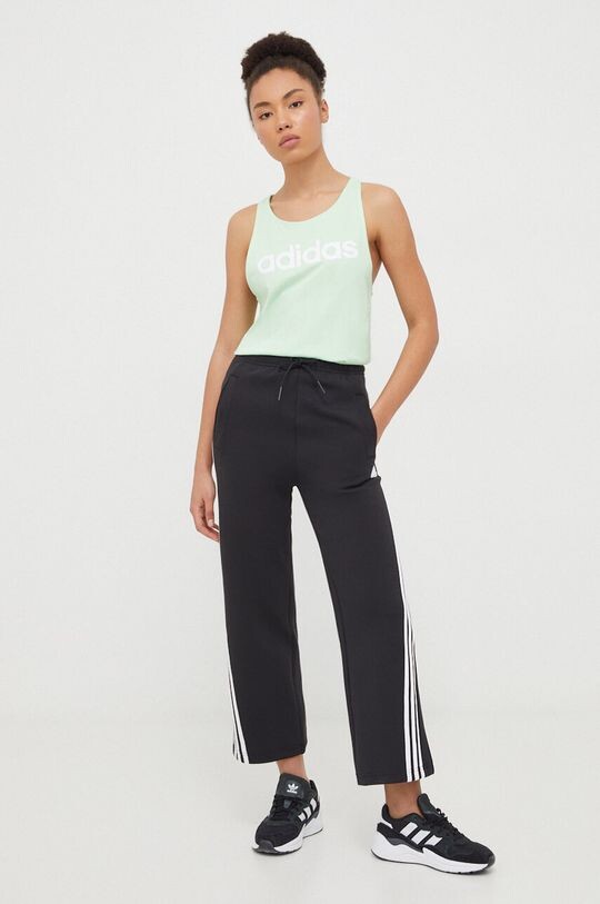 

Хлопковый топ adidas, зеленый