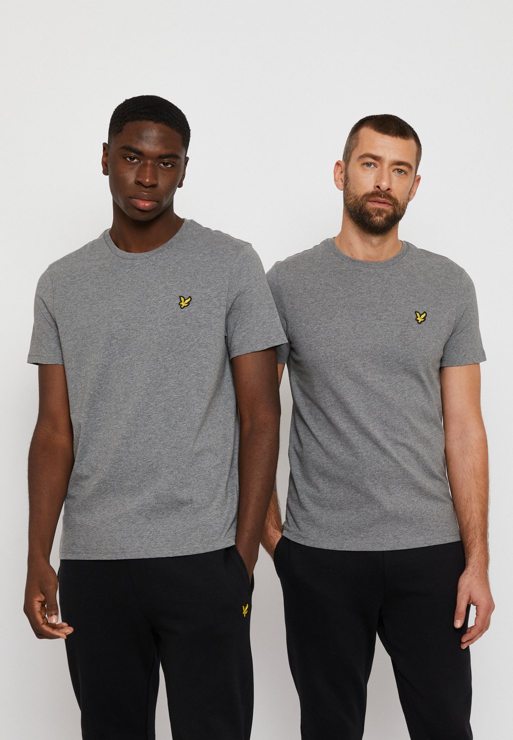 

Базовая футболка PLAIN Lyle & Scott, меланжево-серый цвет