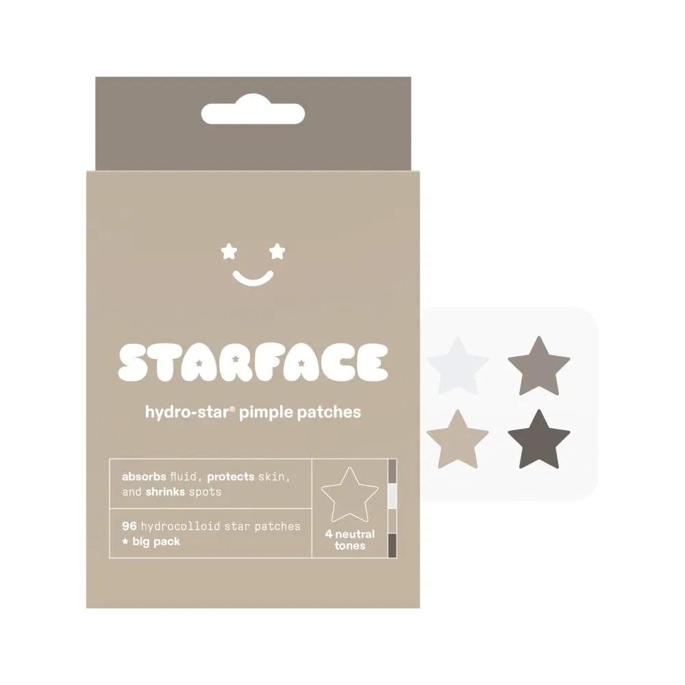 Набор гидроколлоидных патчей от прыщей «Earth Star» от Starface Starface World, Neutral Hydrocolloid Stars