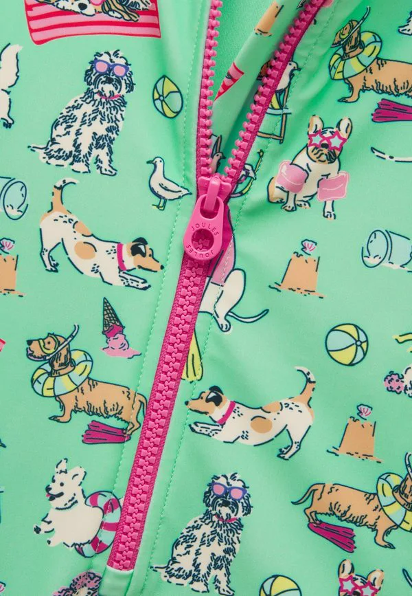 Купальник стандартного кроя с длинными рукавами Joules, Green Dogs — фото 2