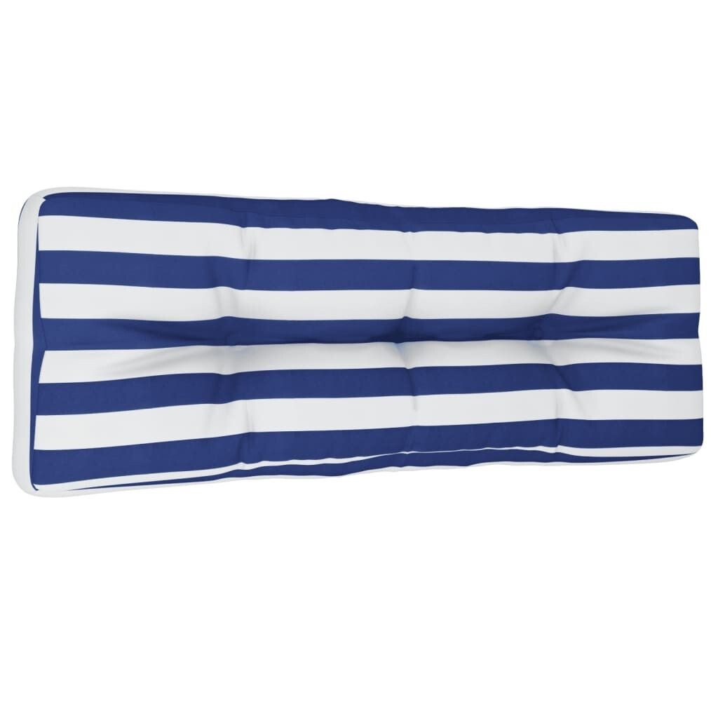 

VidaXL Подушка-поддон сине-белые полосы 120х40х12 см ткань