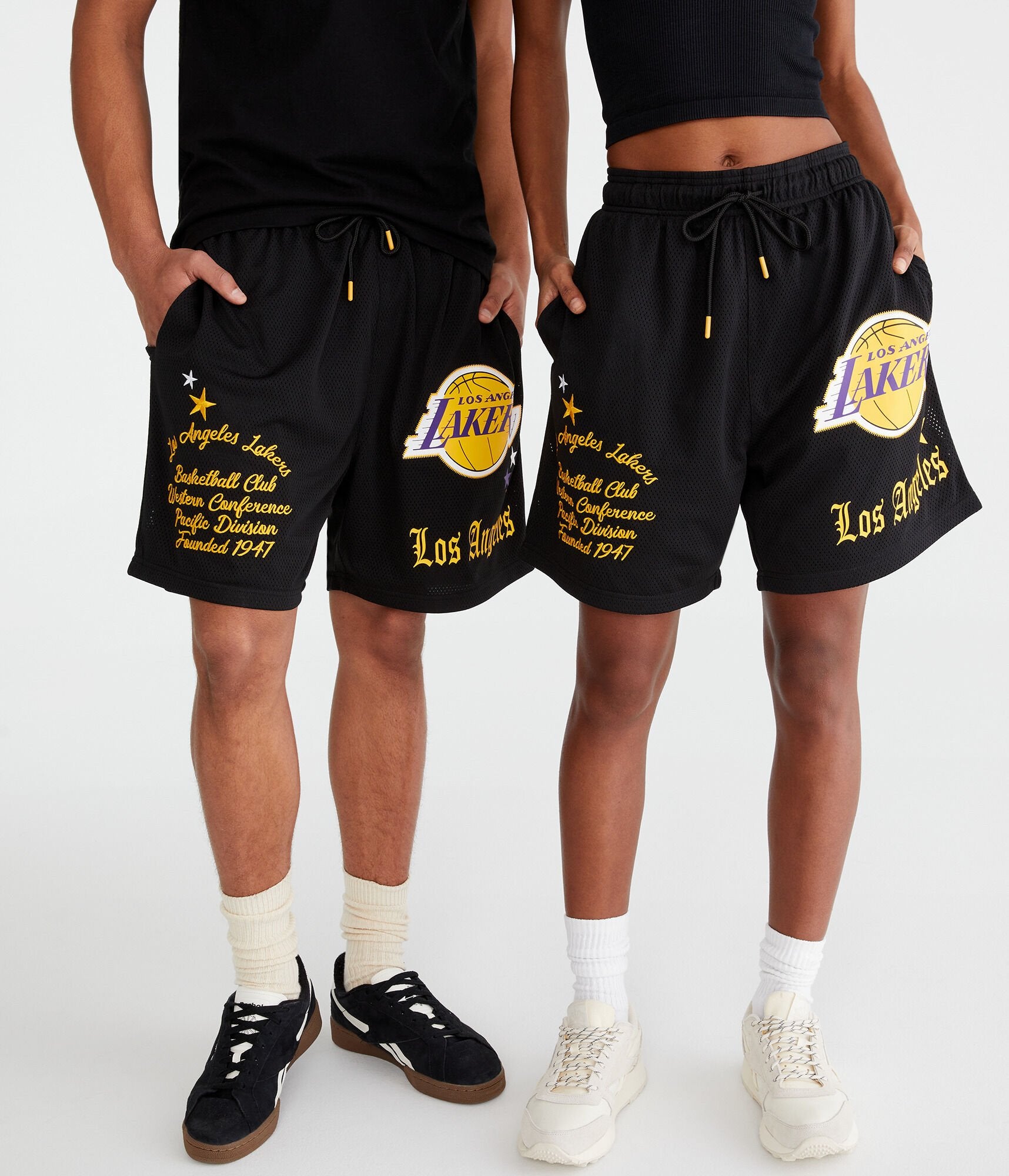 

Шорты Aeropostale Los Angeles Lakers Mesh 6", черный