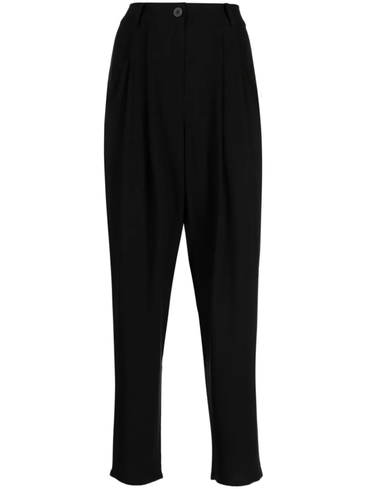

Eileen Fisher зауженные шелковые брюки со складками, черный