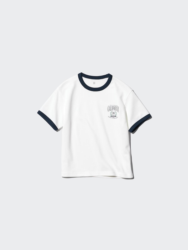 Хлопковая футболка AIRism с графикой Uniqlo, 01 off white — фото 4