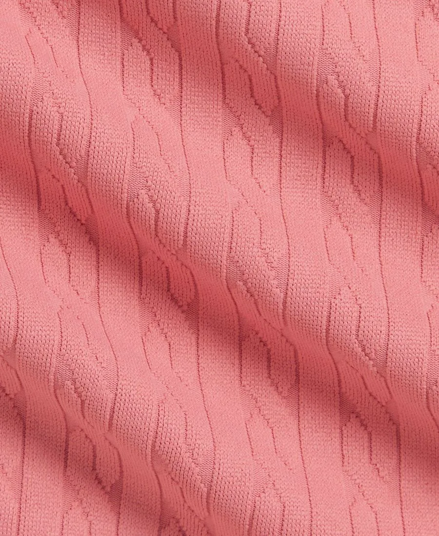 Мини-купальник для девочек с жаккардовым узором «косичка» Polo Ralph Lauren, desert розовый — фото 3