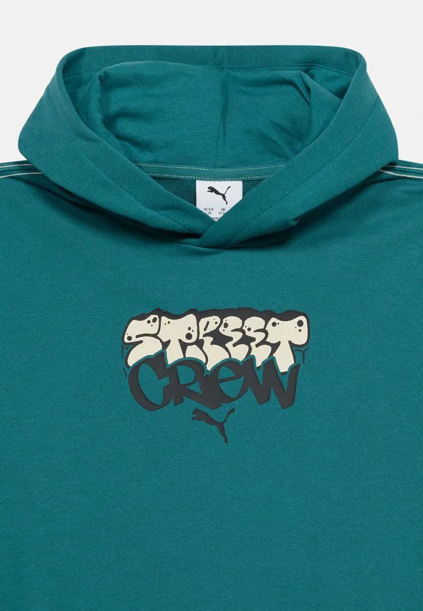 Худи средней высоты, унисекс худи Puma, Emerald Ice — фото 4