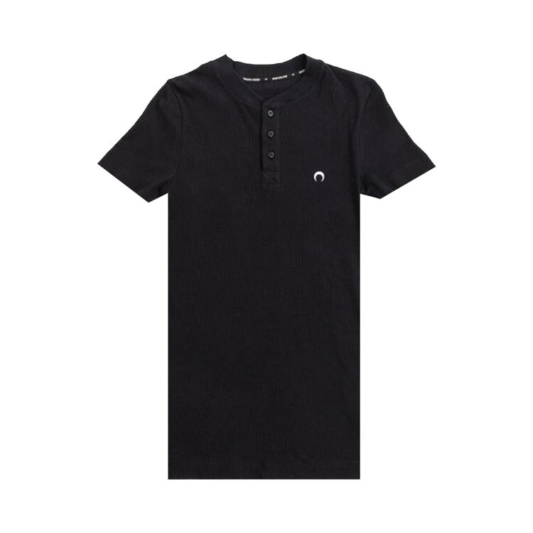 

Футболка Marine Serre Henley T-Shirt, черный