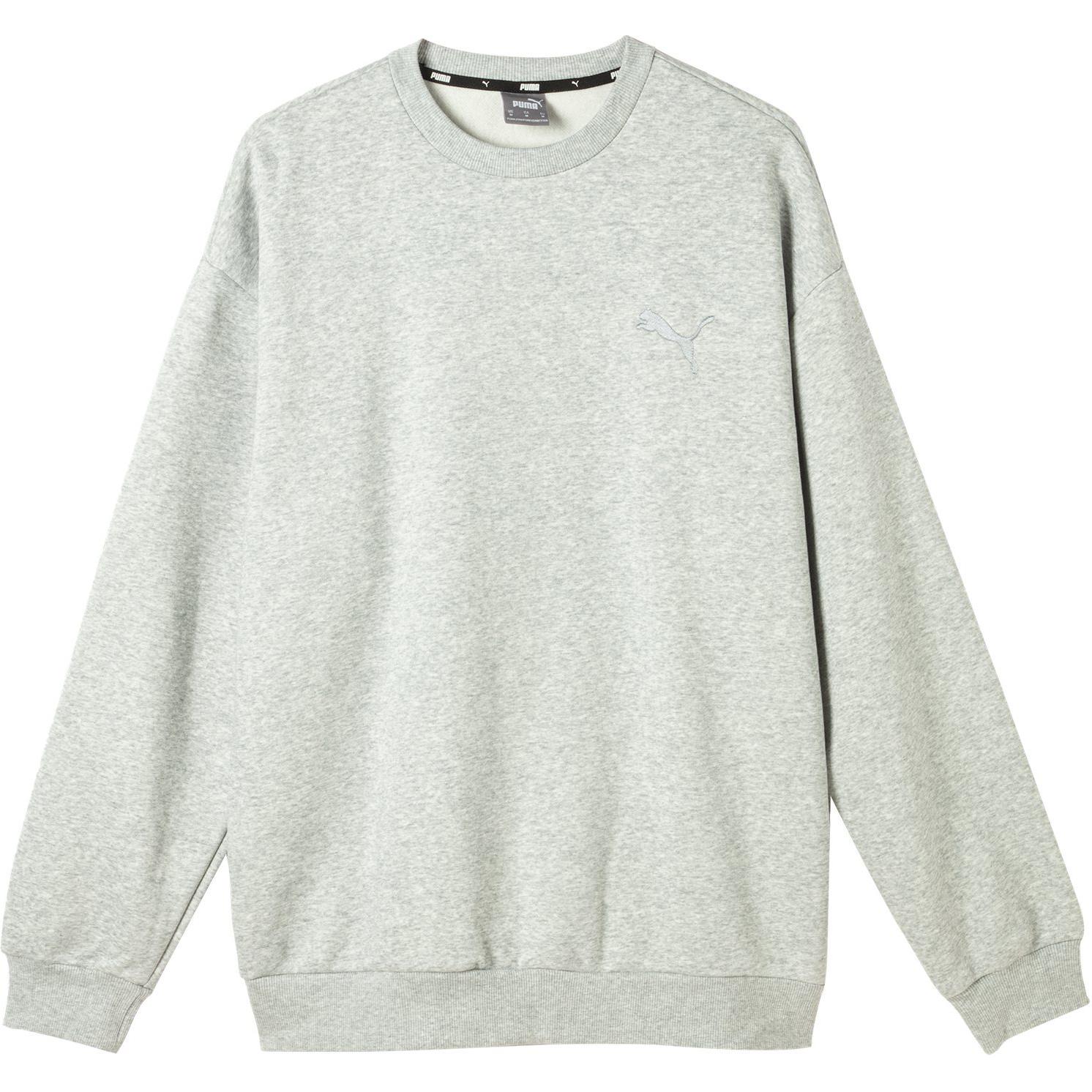 

Толстовка ELEVATED CREWNECK FL, мужская, светло-серая PUMA, Light Mixed Gray