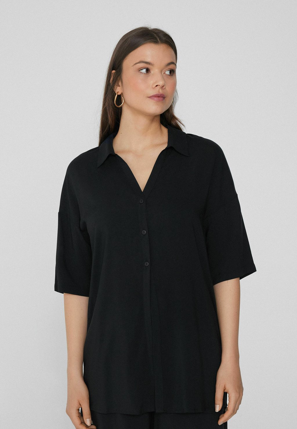 

Блузка на пуговицах Tezenis, черный