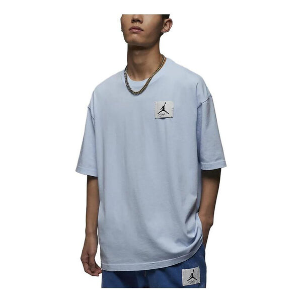 

Футболка Air Jordan Top Short-sleeved 'Blue', синий
