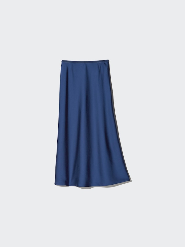 Сатиновая юбка Uniqlo, 09 black — фото 3