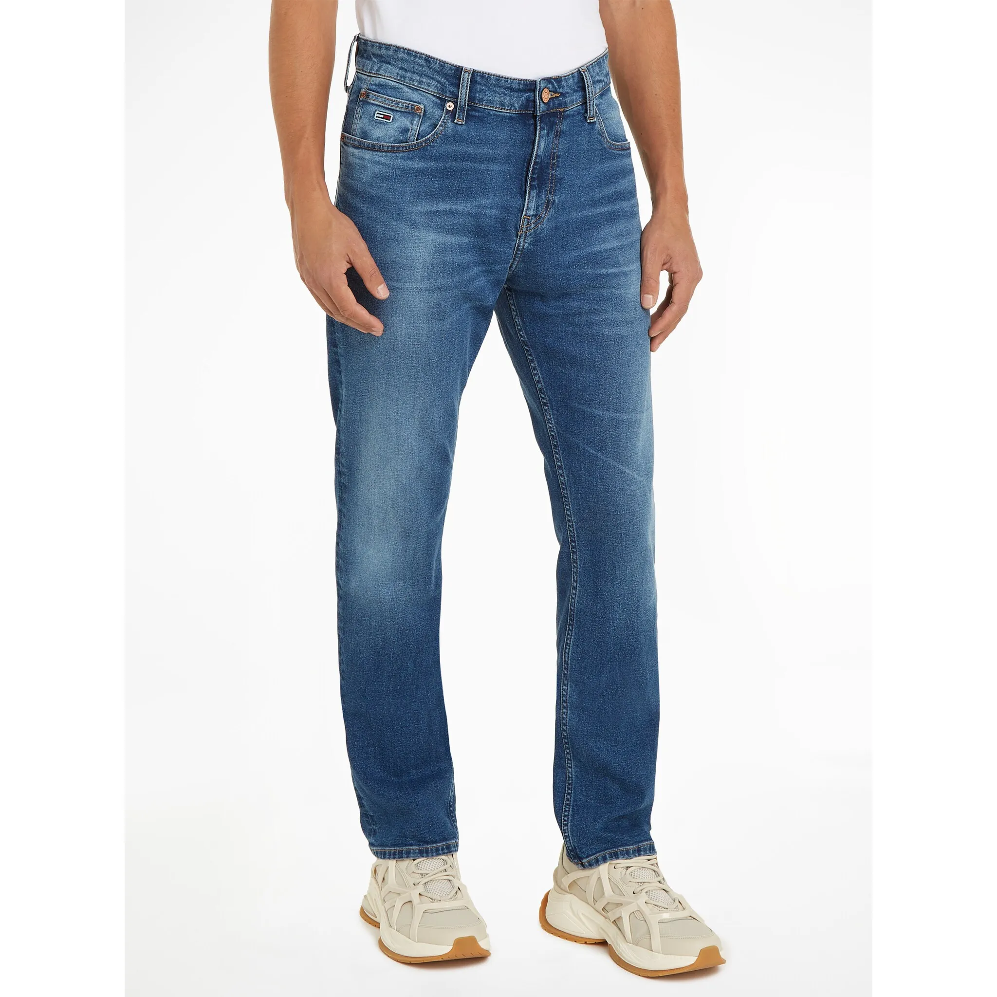 

Прямые джинсы Tommy Jeans "RYAN RGLR STRGHT", фасон с 5 карманами, синий