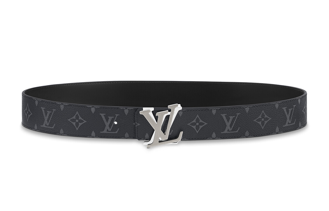 

LOUIS VUITTON Мужской кожаный ремень, Черная оригинальная коробка