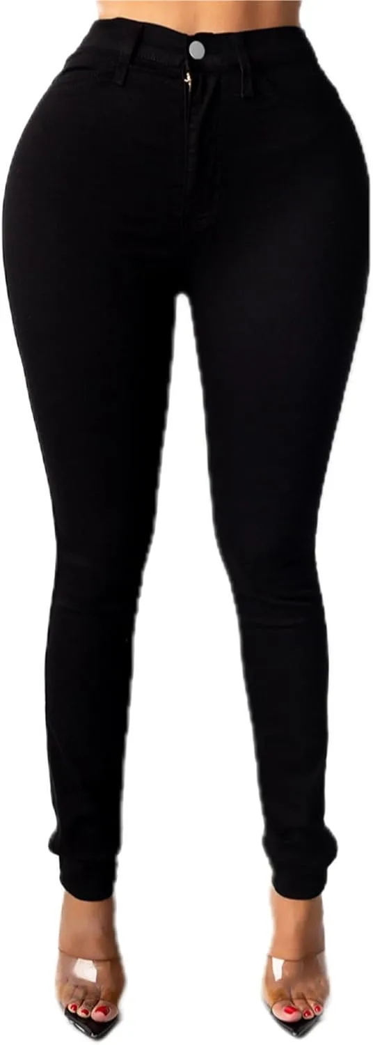 

Женские джинсы с эффектом подтяжки, скинни, завышенная талия