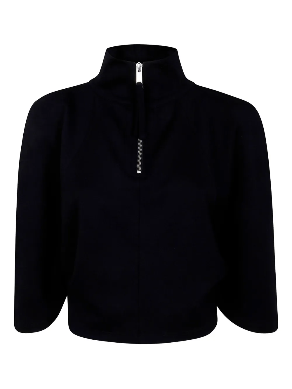 

Топ на молнии с высоким воротником Thom Krom, черный