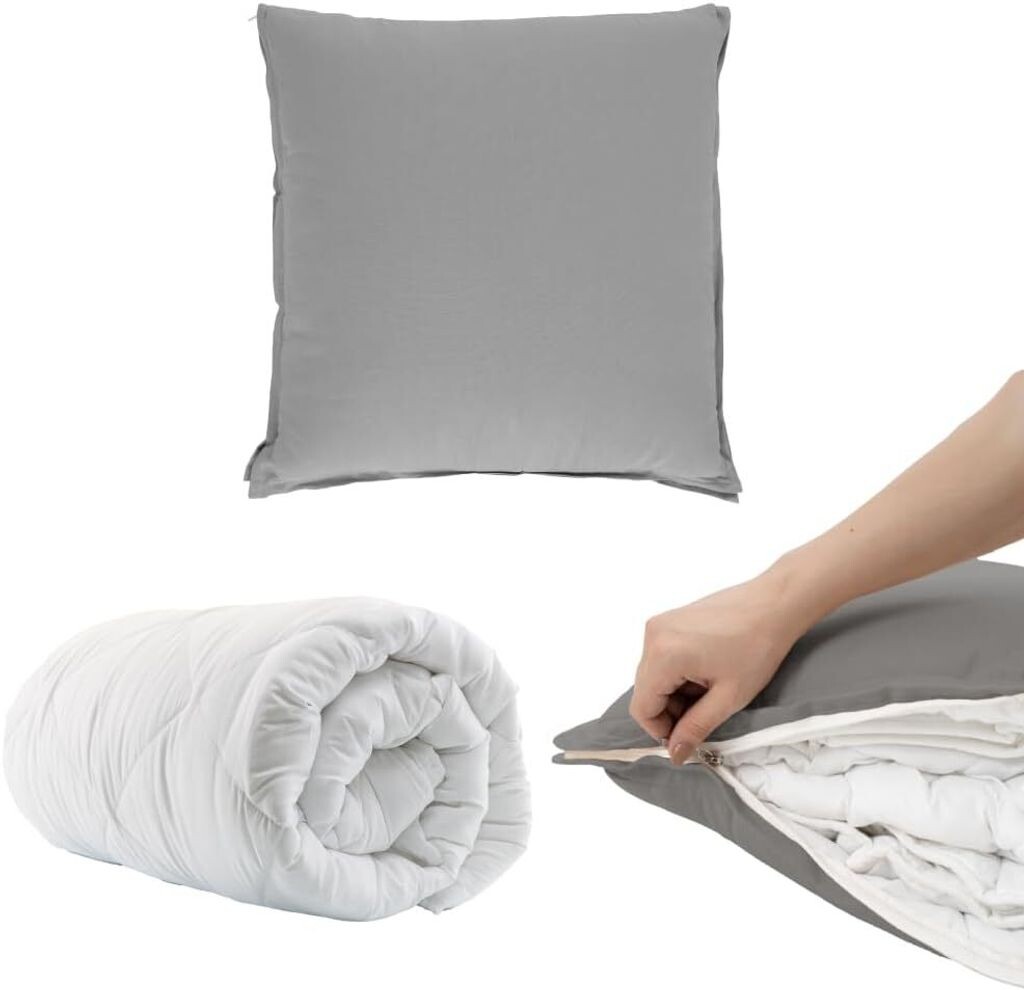 

Одеяло Home Sense 135х200, супермягкое одеяло премиум класса, пуховое одеяло 135х200см, наполнитель микрофибра, 2 в 1 трансформируется в подушку, 80х80, слюда, белый