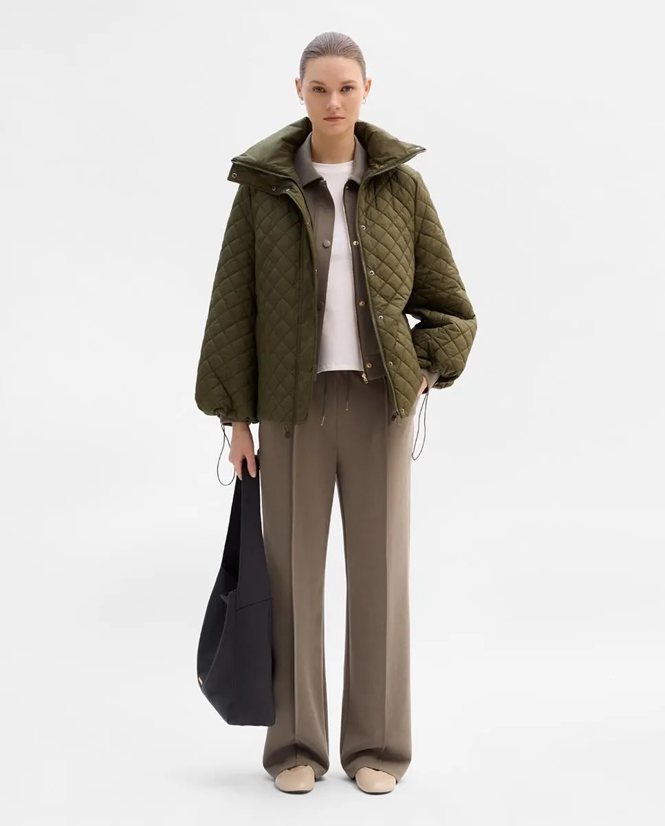 

Женская парка с двойным воротником-бомбер Simorra, хаки