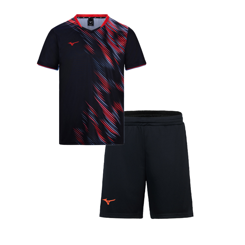 

Комплект футболки для бадминтона unisex Mizuno, черный