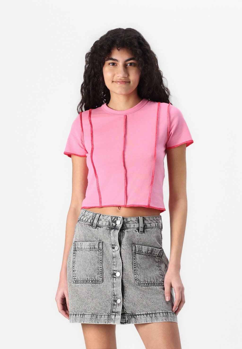 

Рубашка с принтом JXMINNA STITCH TEE JJXX, розовый