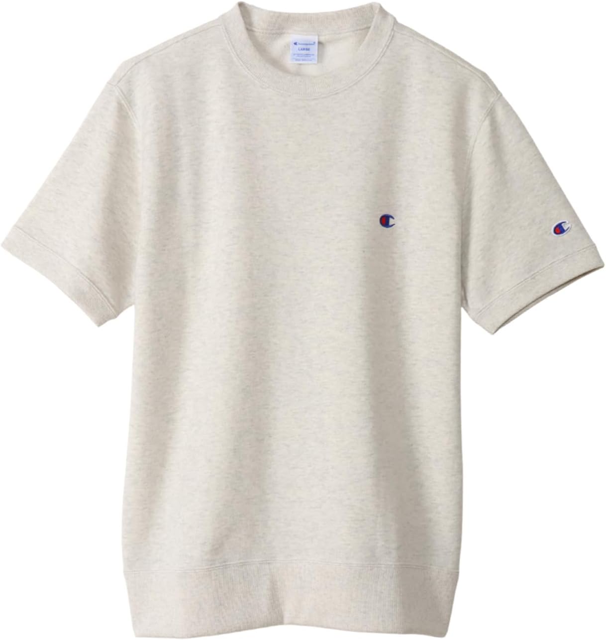 

Мужская толстовка Champion C3-Z020 с длинным рукавом, больших размеров, с вышитым логотипом One Point, коротким рукавом и круглым вырезом, овсяный