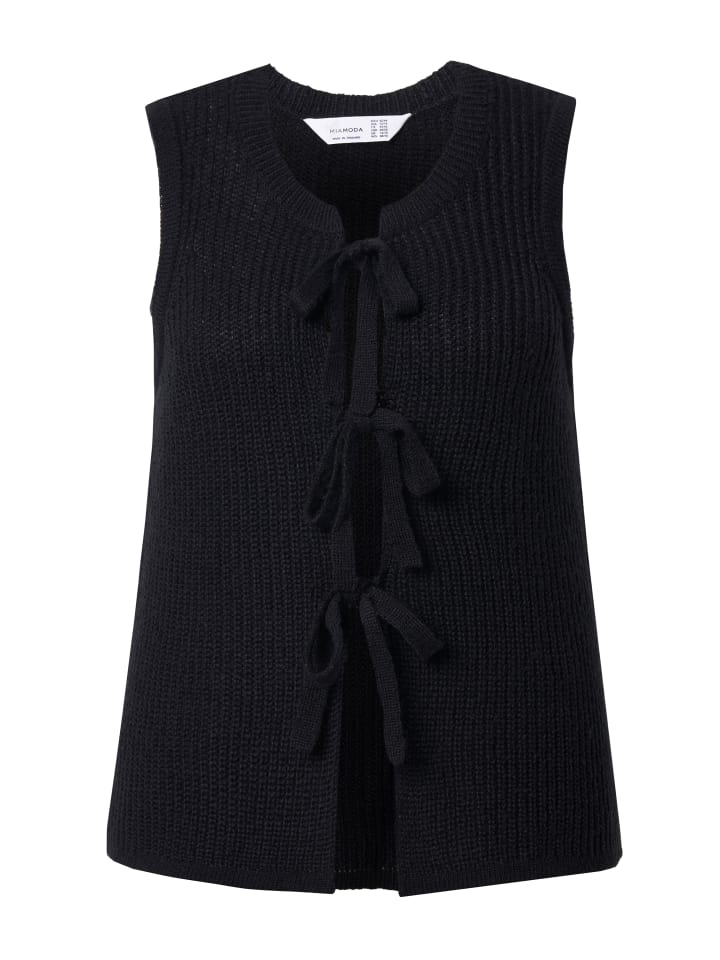 

Жилет-свитер MIAMODA, черный