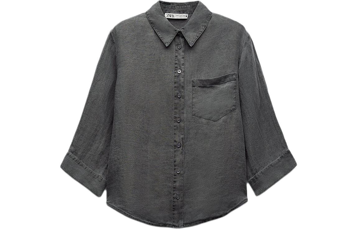 

Рубашка женская серая Zara