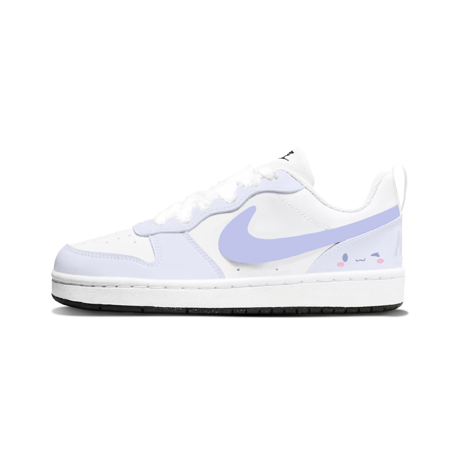 

Court Borough Purple Charm Shy Cushioning Rebound Low top детские скейтбординг кроссовки для подростков Nike, фиолетовый белый