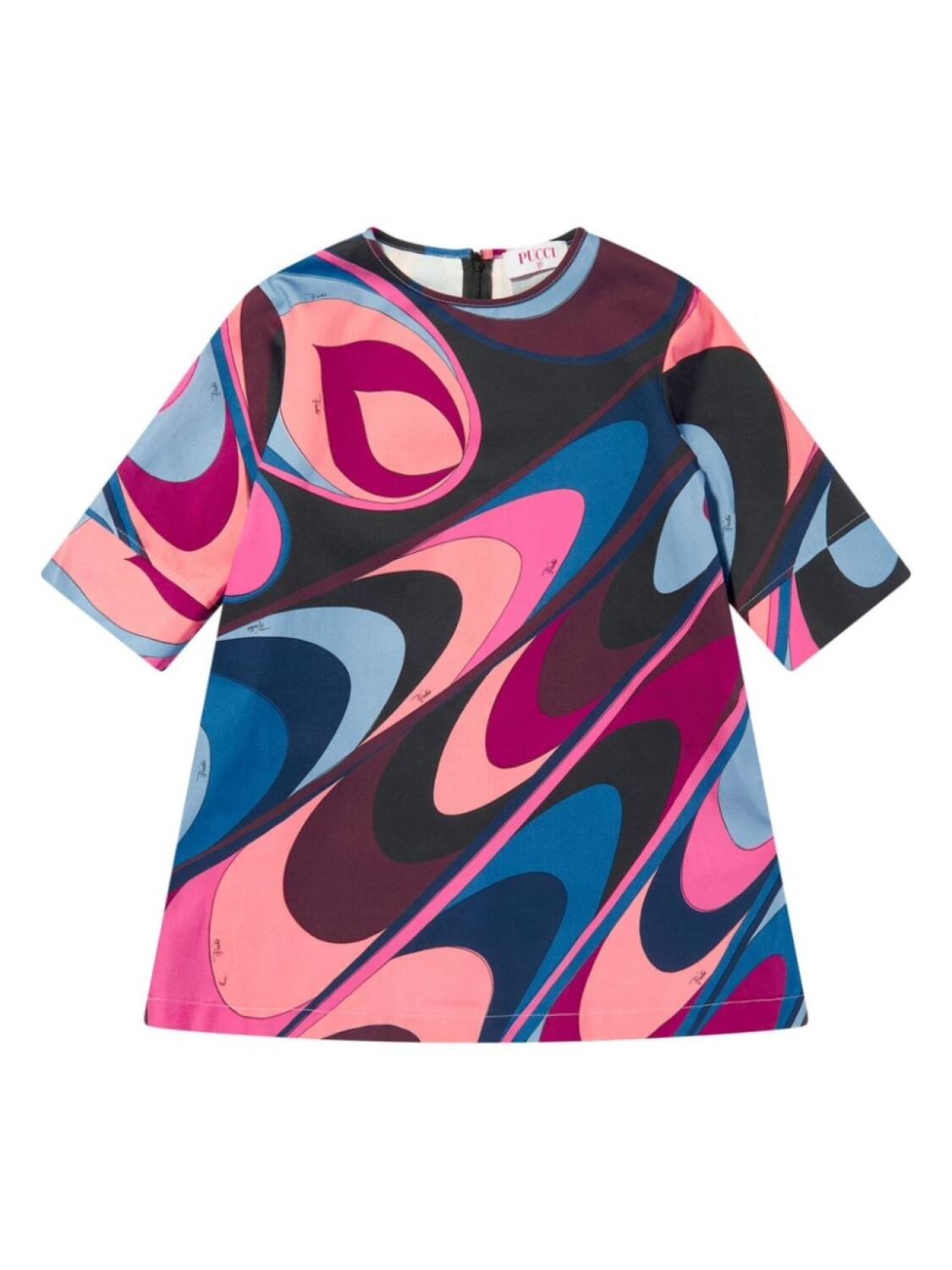 

PUCCI Junior платье с абстрактным принтом, розовый