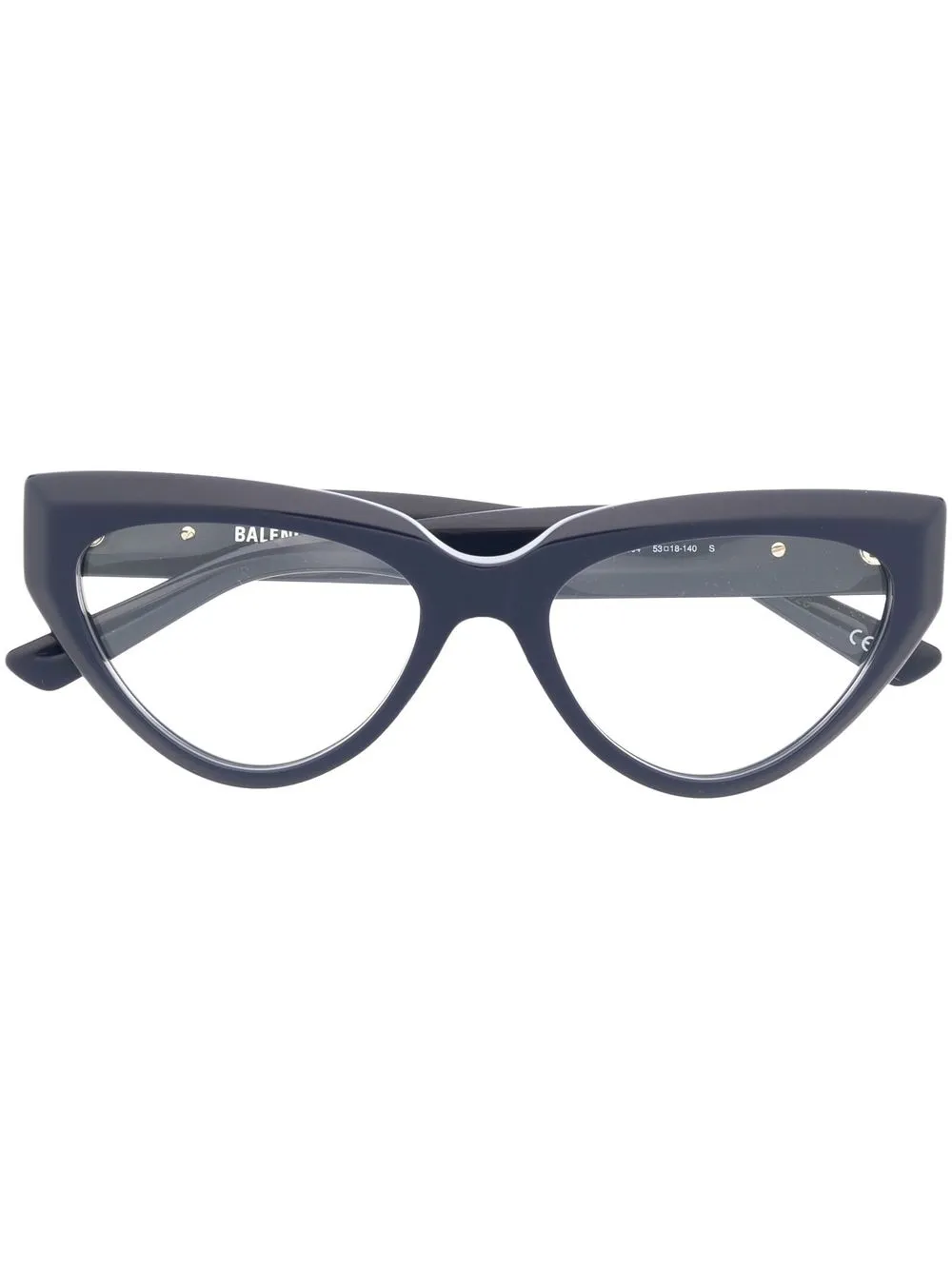 

Очки в оправе 'кошачий глаз' с логотипом Balenciaga Eyewear, синий