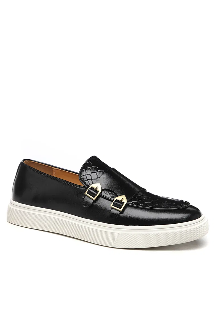 Туфли-лоферы, искусственная кожа, пряжка, модель WZWH-S22 Twenty Eight Shoes, черный — фото 2