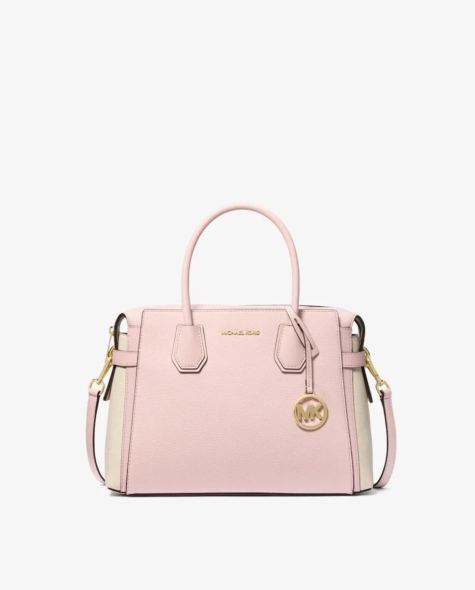 

Mercer Средняя сумка с цветными блоками из кожи Michael Michael Kors, Розовый, Mercer Средняя сумка с цветными блоками из кожи Michael Michael Kors
