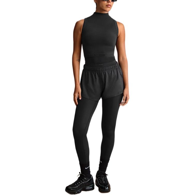 Бюстгальтер SKIMS Vintage Seamless Women's с высоким воротником и удлиненным поясом Nike, obsidian — фото 3