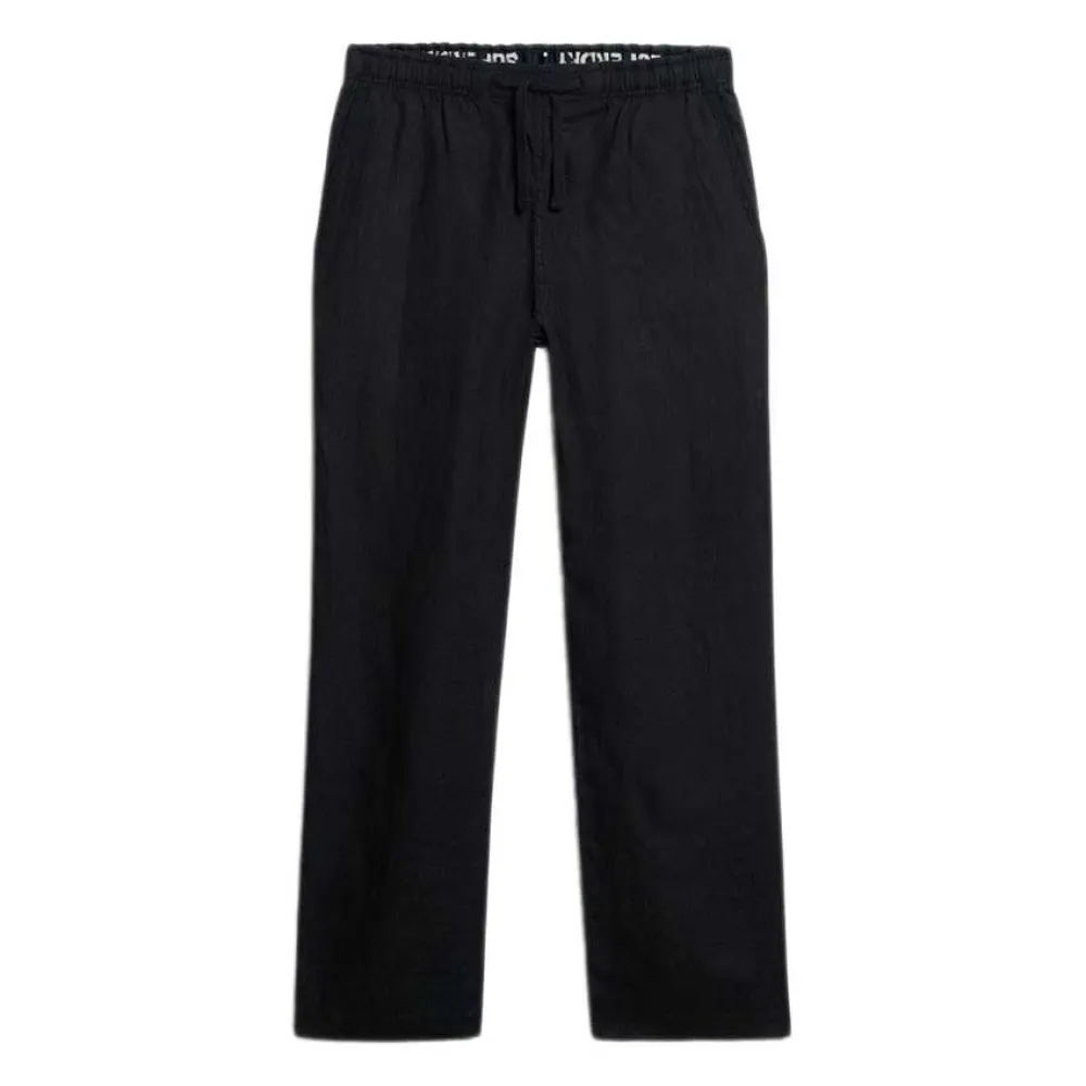 

Брюки Superdry Linen Drawstring, черный