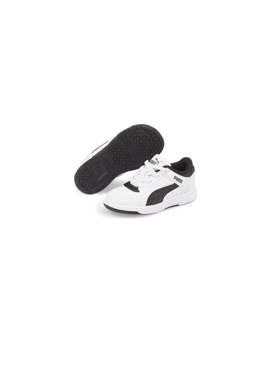 Puma Rebound JOY Lo AC Infant, белый/черный — фото 4